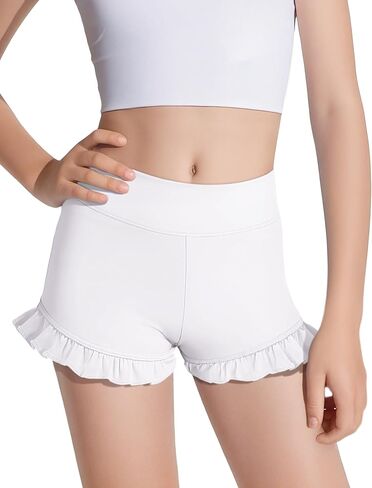Hasmes Girls Dance Shulk Shulk Shorts High Pherced Yoga Running Shorts Phicout Gymotics 5-14y in Kuwait