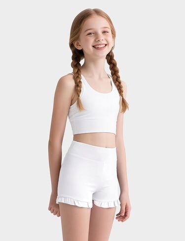 Hasmes Girls Dance Shulk Shulk Shorts High Pherced Yoga Running Shorts Phicout Gymotics 5-14y in Kuwait