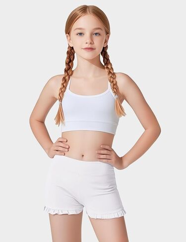 Hasmes Girls Dance Shulk Shulk Shorts High Pherced Yoga Running Shorts Phicout Gymotics 5-14y in Kuwait