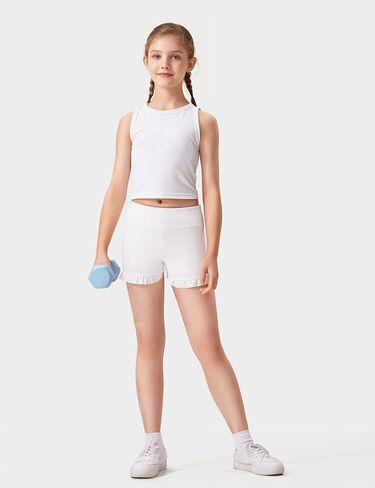 Hasmes Girls Dance Shulk Shulk Shorts High Pherced Yoga Running Shorts Phicout Gymotics 5-14y in Kuwait