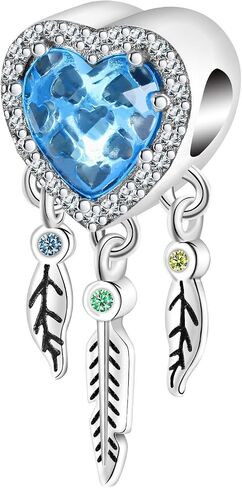 925 Sterling Silver Charm Fits Women's Charms Bracelet & Necklace Valentine's Day Mother's Day Jewelry Gifts for Women in Saudi Arabia