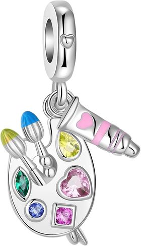 925 Sterling Silver Charm Fits Women's Charms Bracelet & Necklace Valentine's Day Mother's Day Jewelry Gifts for Women in Kuwait