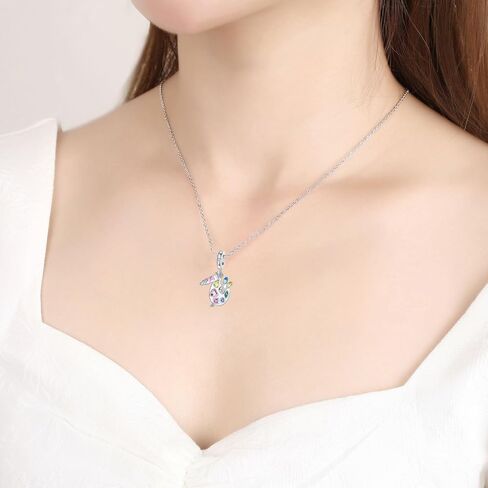 925 Sterling Silver Charm Fits Women's Charms Bracelet & Necklace Valentine's Day Mother's Day Jewelry Gifts for Women in Kuwait