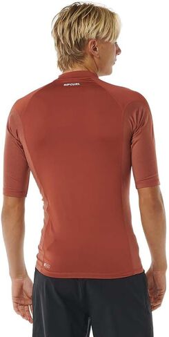 Rip Curl Men's Waves UPF 50 Performance Short Sleeve Rashguard in Saudi Arabia