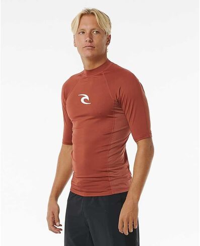 Rip Curl Men's Waves UPF 50 Performance Short Sleeve Rashguard in Saudi Arabia