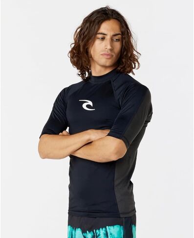 Rip Curl Men's Waves UPF 50 Performance Short Sleeve Rashguard in Saudi Arabia