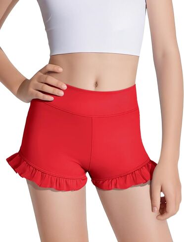 Hasmes Girls Dance Shulk Shulk Shorts High Pherced Yoga Running Shorts Phicout Gymotics 5-14y in Kuwait