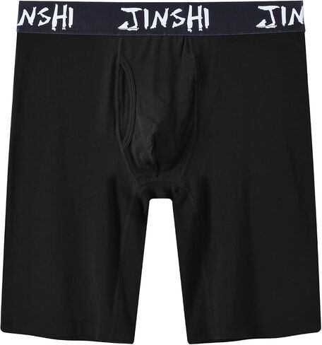 JINSHI Men's Underwear Boxer Briefs Long Leg Underpants 3Pack Soft Comfy in Saudi Arabia