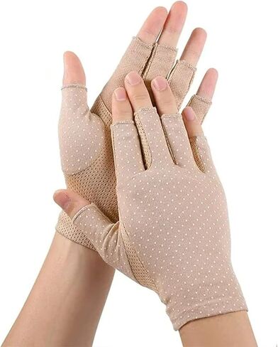 النساء UV-Sun-Cremeter-Gloves Sunblocklock بدون انزلاق قفازات في الهواء الطلق الصيفية in Kuwait