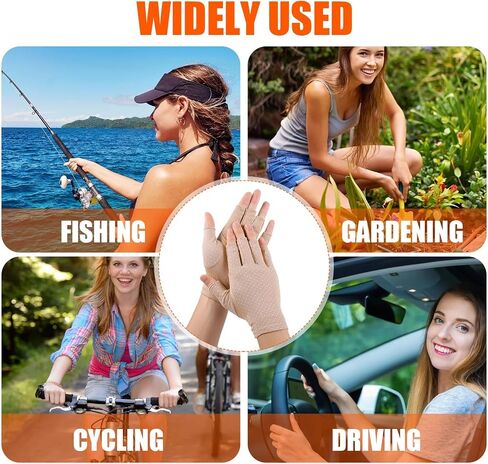 النساء UV-Sun-Cremeter-Gloves Sunblocklock بدون انزلاق قفازات في الهواء الطلق الصيفية in Kuwait