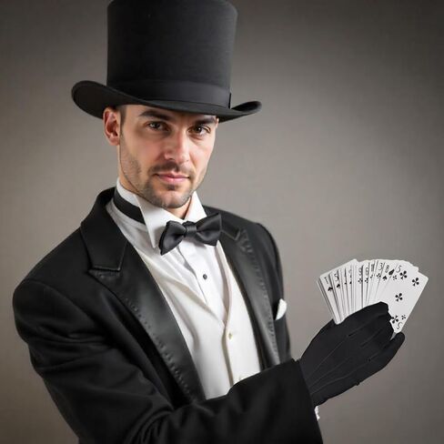 Black White Gloves Costume Cotton Short Cloth Gloves Women Tuxedo Guard Parade Server Funeral Guard in Saudi Arabia