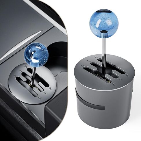 Cup Holder Shifter for Tesla Model 3, Model Y Accessories, Creative Fidget Toy, Manual Gear Stick Control Sense, Rediscover Mechanical Feel, Black in Saudi Arabia