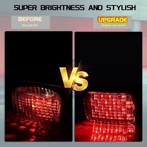 RED UTV Tail Lights ATV Brake Taillights Compatible with Yamaha Kodiak Big Bear Bruin Wolverine Rhino Viking, Replacement for 5km-84710-01-00 in Saudi Arabia