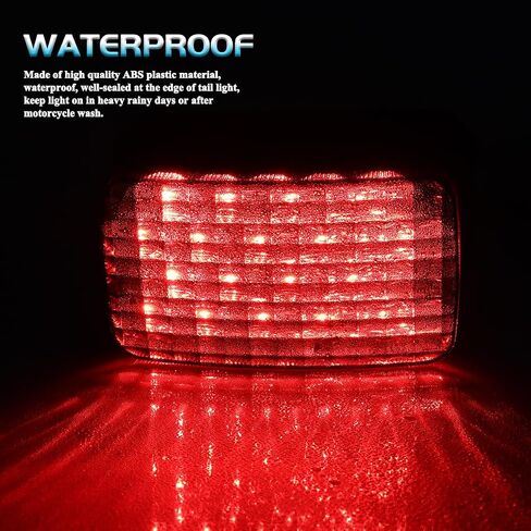 RED UTV Tail Lights ATV Brake Taillights Compatible with Yamaha Kodiak Big Bear Bruin Wolverine Rhino Viking, Replacement for 5km-84710-01-00 in Saudi Arabia