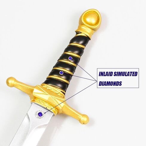 Foam Sword Fake Sword Cosplay Sword Not Hurt Martial Arts Weapons Toy Sword for Costume Accessory Foam Swords for Play Fighting (Yellow) in Kuwait