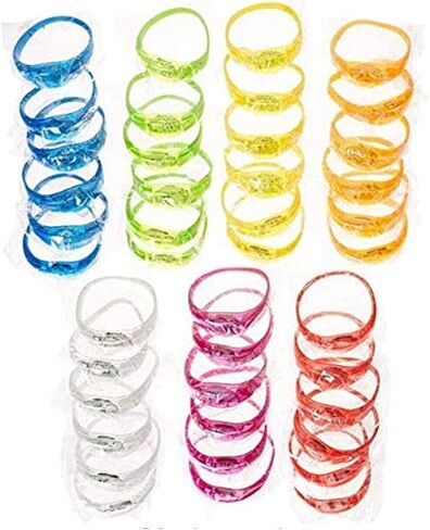 Glow in the Dark Bracelets - 14 Music & Sound Activated Glow Bracelets with Flashing LED Strobe, Perfect Party Favors for Birthdays, Concerts, and Themed Parties in Saudi Arabia
