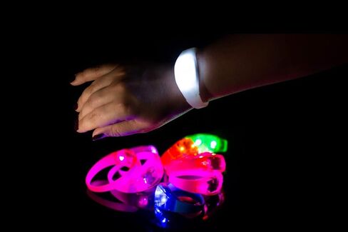 Glow in the Dark Bracelets - 14 Music & Sound Activated Glow Bracelets with Flashing LED Strobe, Perfect Party Favors for Birthdays, Concerts, and Themed Parties in Saudi Arabia