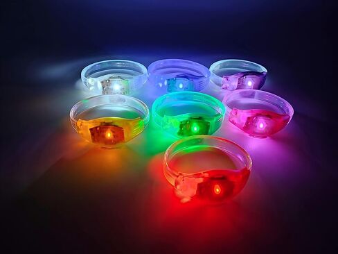 Glow in the Dark Bracelets - 14 Music & Sound Activated Glow Bracelets with Flashing LED Strobe, Perfect Party Favors for Birthdays, Concerts, and Themed Parties in Saudi Arabia
