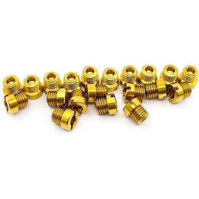 20PCS Fits Holley Carburetor 1/4-32 Gas Main JETS ASSORTMENT KIT Brass crafted The aperture size is:70 71 72 73 74 75 76 77 78 79,10 sets in total, 2 pcs per size,Thread size: 1/4"-32
