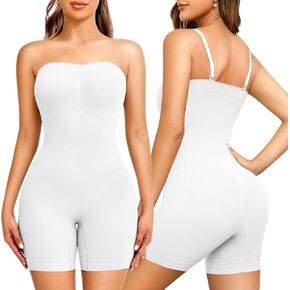 NaTen Strapless Shapewear Tummy Control Seamless Jumpsuit Shapewear Bodysuit Butt Lifter Thigh Slimmer Body Shaper