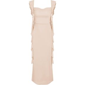 CIDER Formal Dresses for Women Wedding Guest Dresses Summer Maxi Dress Sleeveless Mesh Ruffle Cocktail Bodycon Dresses 2025