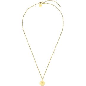 قلادة Purelei® Compass (ذهبية) - مجوهرات مقاوم للصدأ مقاوم للصلب من الفولاذ المقاوم للذهب 18K - سلسلة مقاومة للماء مع قلادة - من 18 إلى 20 بوصة قابلة للتعديل - مجوهرات الأزياء لمظهرك الفردي