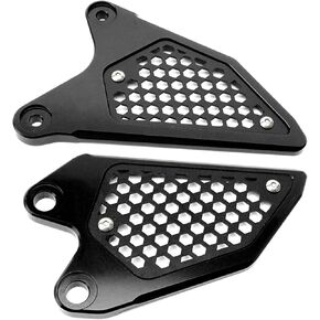 Fit For KAWASAKI Ninja 500 Ninja 400 Z400 Z500 2018-2023 2024 CNC Aluminum Motorcycle Foot Peg Protector Heel Guard Footrest Rear Set Heel Plates Guard Protector (Green)