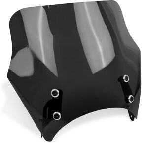 Motorcycle Windscreen Windshield Replacement for ﻿KAWASAKI Eliminator 400 Eliminator 450 23-24 Eliminator 500 2024 PC Windscreen Double Bubble (Black)
