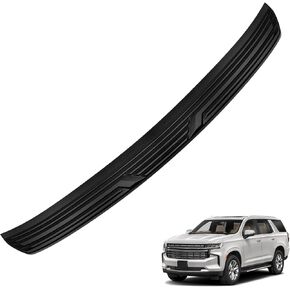Rear Bumper Protector Compatible with Chevy Tahoe & GMC Yukon 2021-2025 Accessories Matte Black ABS Material Trunk Door Entry Bumper Guards