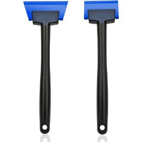 7.8 "Mini Squeegee مع شفرات مطاطية زرقاء مزدوجة (2" و 2.6 ") - مثالية للفائف السيارات ، وينهين النوافذ ، وتنظيف الزجاج ، وطباعة الشاشة ، ومشاريع الحرفية ، وأعمال لاصقة مفصلة
