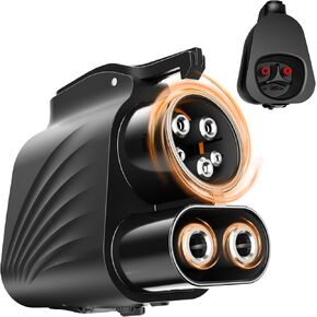 NACS to CCS Tesla Charger Adapter(Max 500A 1000V), Fast Charge Your CCS1 EV at Tesla Superchargers, Electric Vehicle Fast DC Charging Adapter Compatible with Ford, GM, Rivian, Volvo, and Polestar EVs