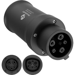 محول الشاحن NACS إلى J1772 EV ، قوة الشحن التكيفية MAX 80A 250V ، NACS إلى محول J1772 ، مناسب لجميع J1772 EV ، متوافق مع موصل شاحن موصل NACS عالي الطاقة/موصل الهاتف المحمول