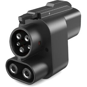 Goldpig NACS to CCS Adapter Tesla Supercharger Adapter ، [500a Max ، 1000V] متوافق مع Ford/Rivian/Mustang/Polestar/GM وأكثر توافقًا مع Tesla V1/V2/V3/V4 DC SuperCharger