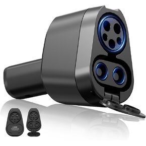 2 in 1 J1772 and CCS Adapter for Tesla Cybertruck and 2020+ Models 3/Y/S/X - CCS1 & J1772 Compatible - 500V DC/240V AC, 250KW/80A Max