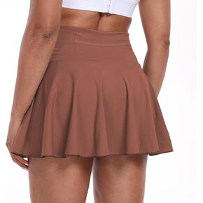 Womens Tennis Skirt with Built-in Shorts High Waisted Pleated Golf Skirts for Women Skater Uniform Cheer Skirt
