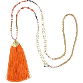 Kelitch Turquoise Crystal Beads Strand Necklace Color Necklace for Women