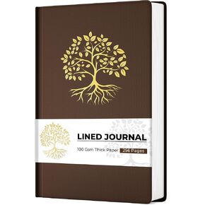 Lined Leather Journal for Men Soft Cover 256 Pages Notebooks Journals for Writing A5 Lion Journaling Inspirational Notebooks, 5.7" x 8.3", Black