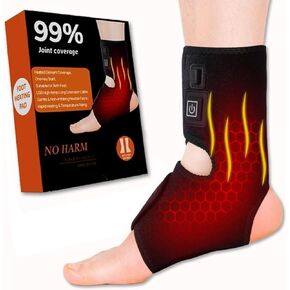 Foot Heating Pad Ankle Heating Pad Constant Temperature Ease Achilles Tendonitis, Arthritis, Sprains Ankle Massager for Pain Relief