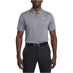 Nike Tour Men's Dri-FIT Golf Polo (Black/Dark Smoke Grey/Light Smoke Grey/White, FD5741-010) Size Medium