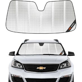 Windshield Sun Shade for 2017-2023 GMC Acadia. 2024 Upgrade Reflective Aluminum Film Front Window Sunshade for Maximum Interior Protection in Kuwait