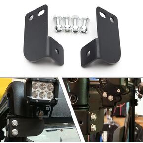 Rear Roof Pillar Roll Cage Bar Reverse LED Light Pod Mounting Brackets Compatible with Polaris Ranger Full Size 2013-2025