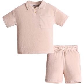 pollito vshirt و sorts تعيين لطفلي الصغار | قميص وقميص قصير الأكمام يتم تعيينه للأعمار 2-6 | ملابس صيفية للأولاد