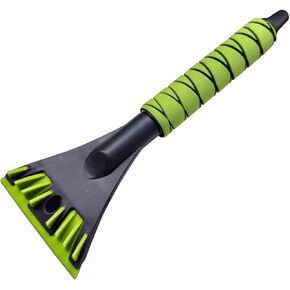 Ice Scraper for Car Windshield, No Scratch Car Window Frost Scraper with Foam Handle, Snow Removal Tool Accessories for Car, SUV, Truck (Green)