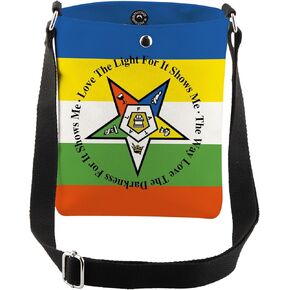 CMNIM Order Of Eastern Star Gifts Love The Darkness for Crossbody Bag Order Of Eastern Star Sorority Messenger Bag