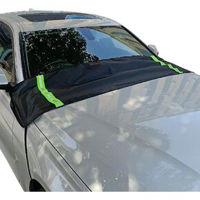 Windshield Cover for Ice and Snow Car Windshield Dust Cover Windshield Frost Cover Ice Removal Wiper Protector Car Windscreen Cover Protector Sun Shade Exterior Foldable for Ice and Snow