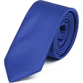 Necktie for Men and Women Solid Color Slim Men's Tie 6 cm