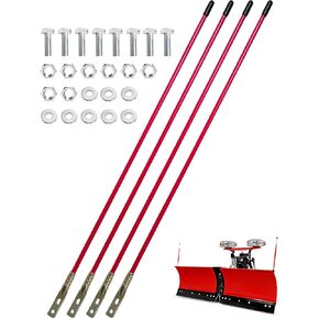 36 Inch Snow Plow Markers Blade Guides Fit for Blizzard Boss Western Snowplows Pickup Truck SUV UTV ATV, Orange 3/4'' Thickened Steel Wire Stainless Steel Joint, 2 Sets
