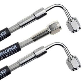 Red Horse Performance 3390-03-20 Straight -3 To 90 Degree -3 20" Pre -Assembled Brake Line