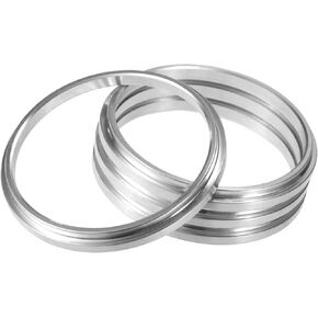 4pcs OD 82mm to ID 72.6mm Aluminum Alloy Car Hub Centric Rings Wheel Bore Center Spacer Durable Material