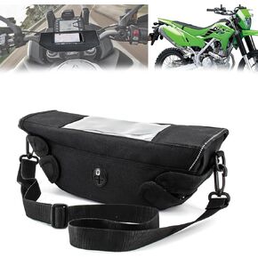 مناسبة لـ KLX230 SM KLX230R KLX230S 2023 2024 2025 حقيبة سفر لتخزين حقيبة مقابض مقابض (شعار صغير)
